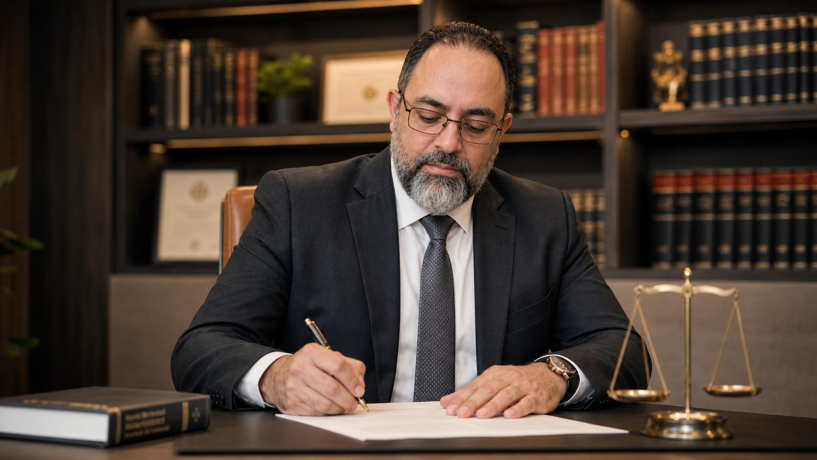 Prof. Everton Silva analisando documentos